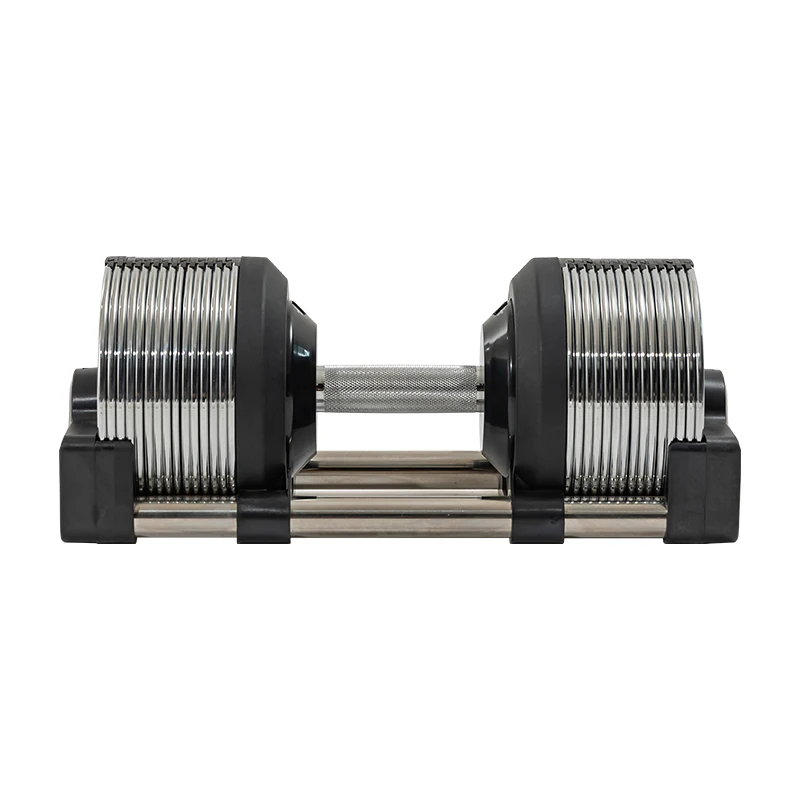 Adjustable Dumbbell Pair 40Kg - ดัมเบลปรับน้ำหนักได้ 24 กก./53 ปอนด์ อุปกรณ์เสริมสำหรับออกกำลังกายแบบหลายน้ำหนัก สำหรับชั้นวางดัมเบล