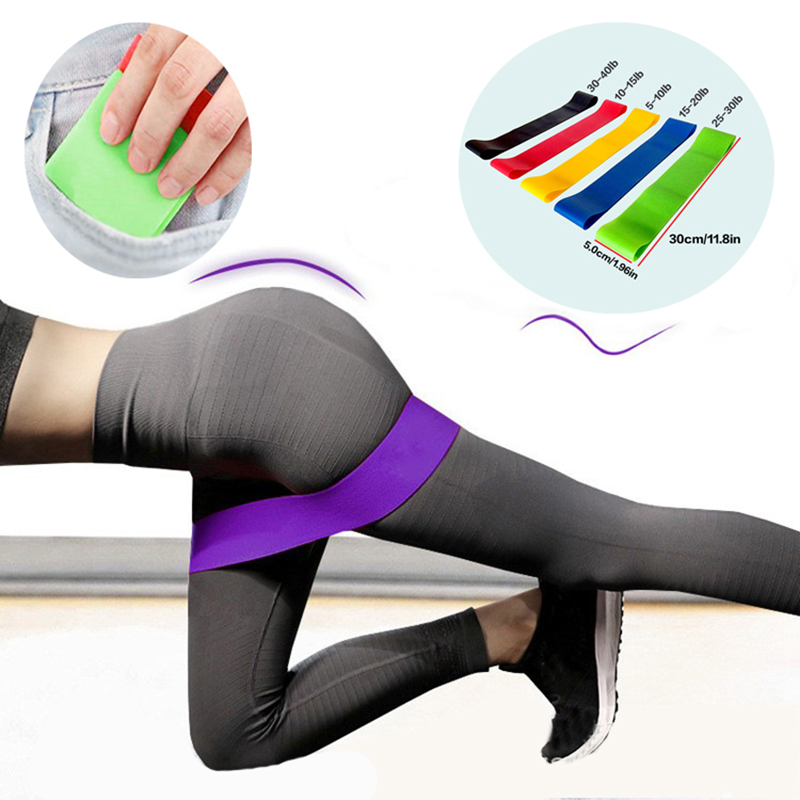 Pilates Bar Kit With Resistance Bands - 5pcs โยคะพิลาทิสความต้านทานยาวการฝึกอบรมยืดสําหรับกายภาพบําบัด Lower Body Home Strength