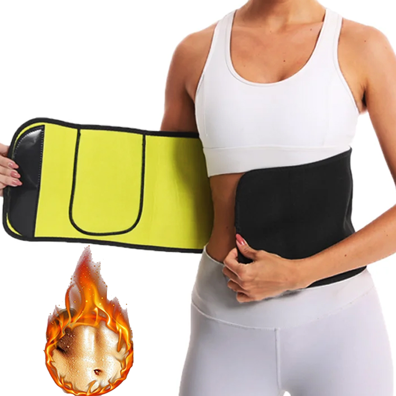 Sweat Waist Trainer Belt Neoprene - ผู้หญิงเอวTrimmerเข็มขัดSlim Body Shaper Cinchers TummyควบคุมNeopreneซาวน่าเหงื่อสําหรับออกกําลังกายกระเพาะอาหารTrimmerเข็มขัด