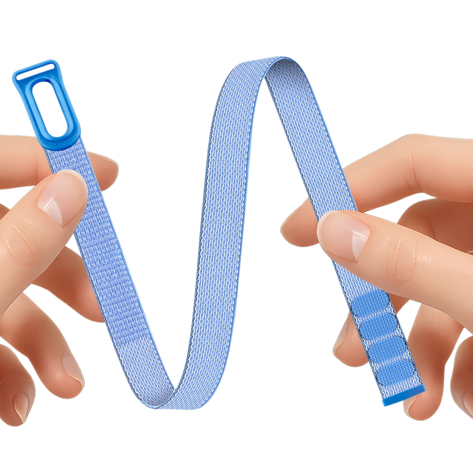 Resistance Bands Set With Handles - สายรัดข้อมือแบบถักไนลอนสำหรับ Google Fitbit Air สายรัดแขนแบบวงกลมสำหรับออกกำลังกาย สายรัดนาฬิกาแบบระบายอากาศได้
