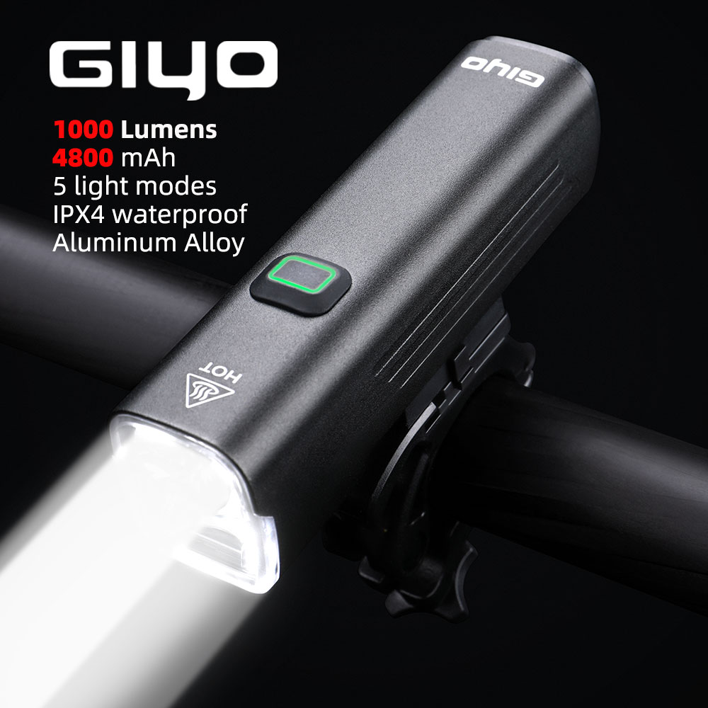 Rechargeable Bicycle Headlight 1000 Lumen - GIYO 1000 Lumens จักรยาน USB ชาร์จ