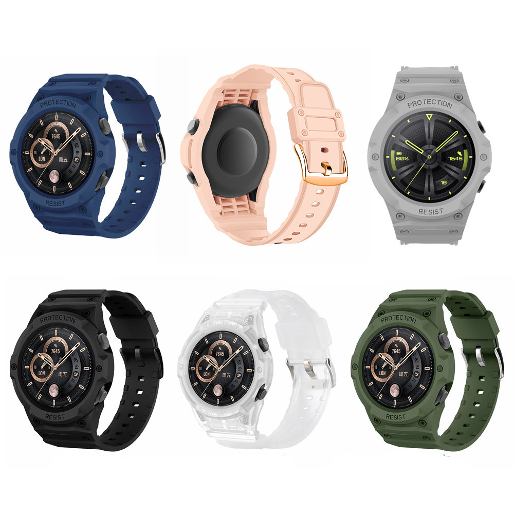 Resistance Bands Set With Handles - เคส TPU พร้อมสายรัดข้อมือสำหรับนาฬิกา Huawei Watch GT
