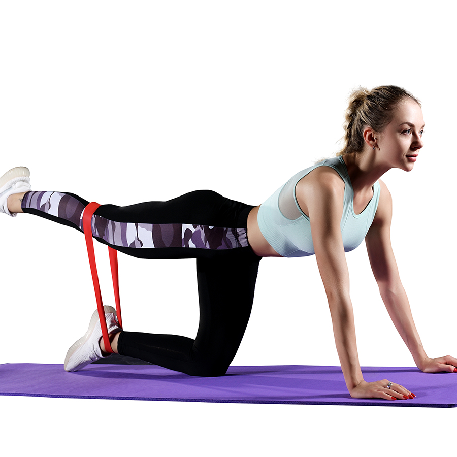 ยางยืดออกกำลังกายแบบวง ยางยืดต - Pilates Bar Kit With Resistance Bands บทวิจารณ์และราคา
