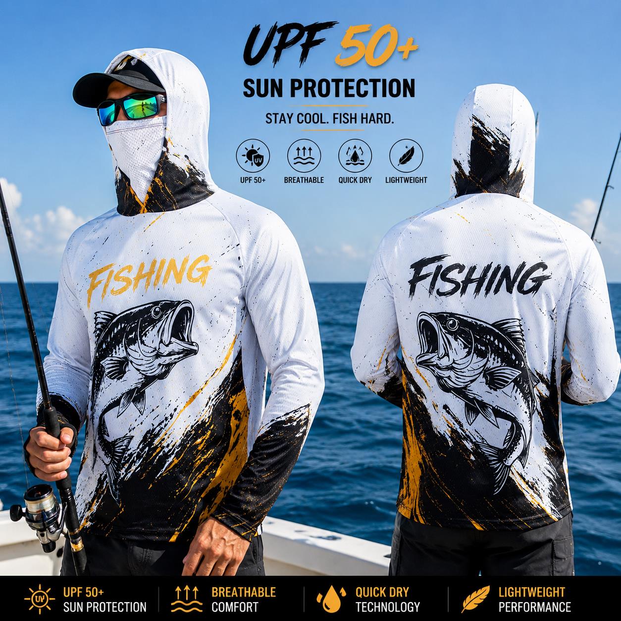 เสื้อตกปลาแขนยาวป้องกันแสงแดดส - Fishing บทวิจารณ์และราคา