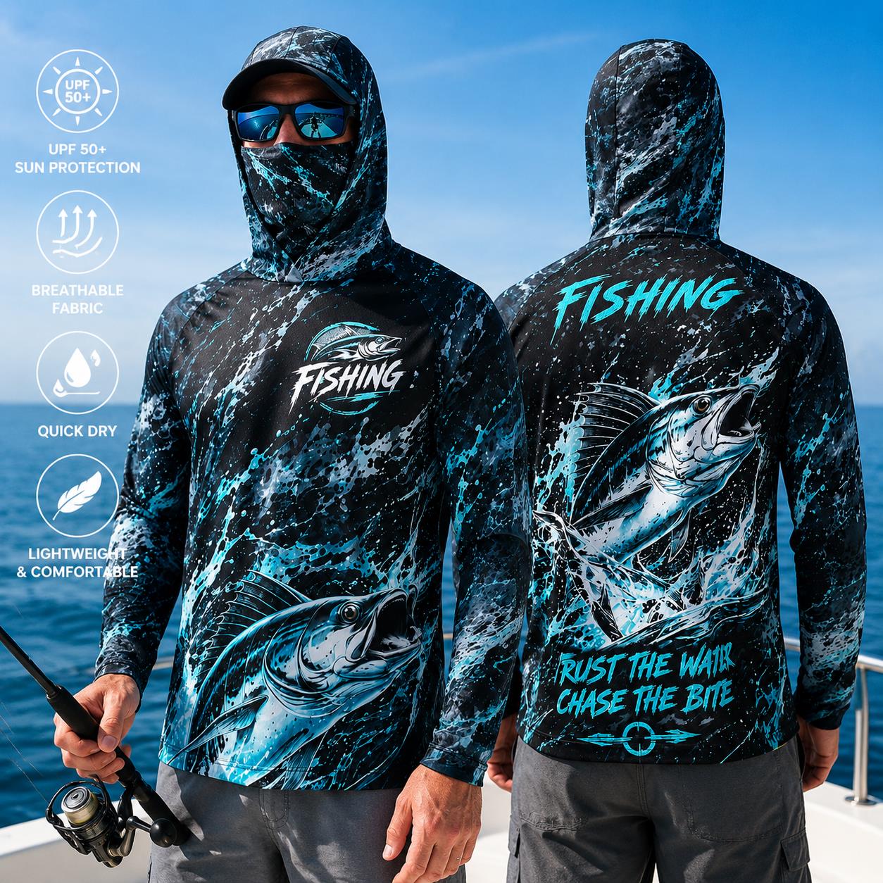 เสื้อตกปลาแขนยาวป้องกันแสงแดดส - Fishing บทวิจารณ์และราคา
