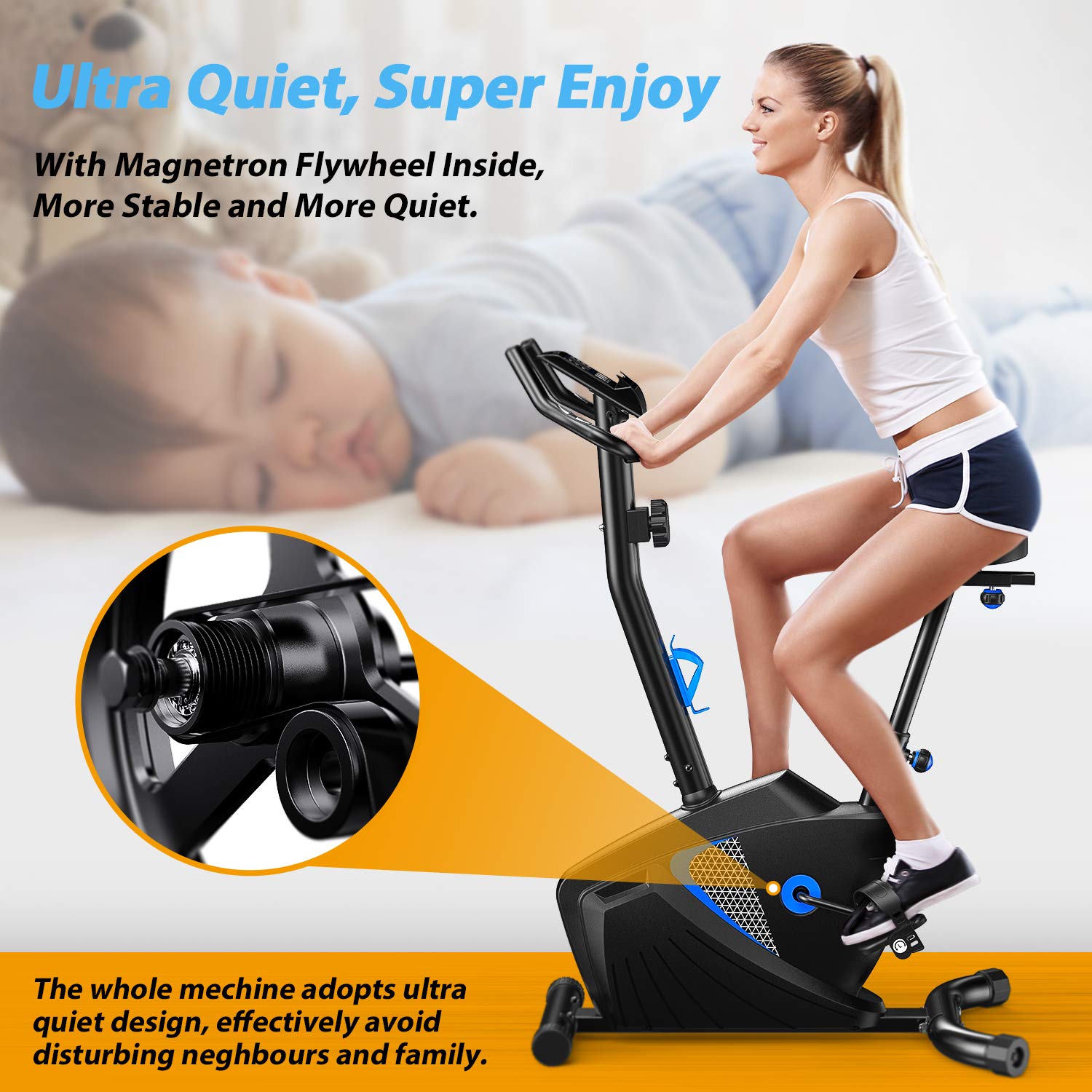 จักรยานออกกำลังกายปรับแรงต้านแ - Exercise Bike Magnetic Resistance บทวิจารณ์และราคา