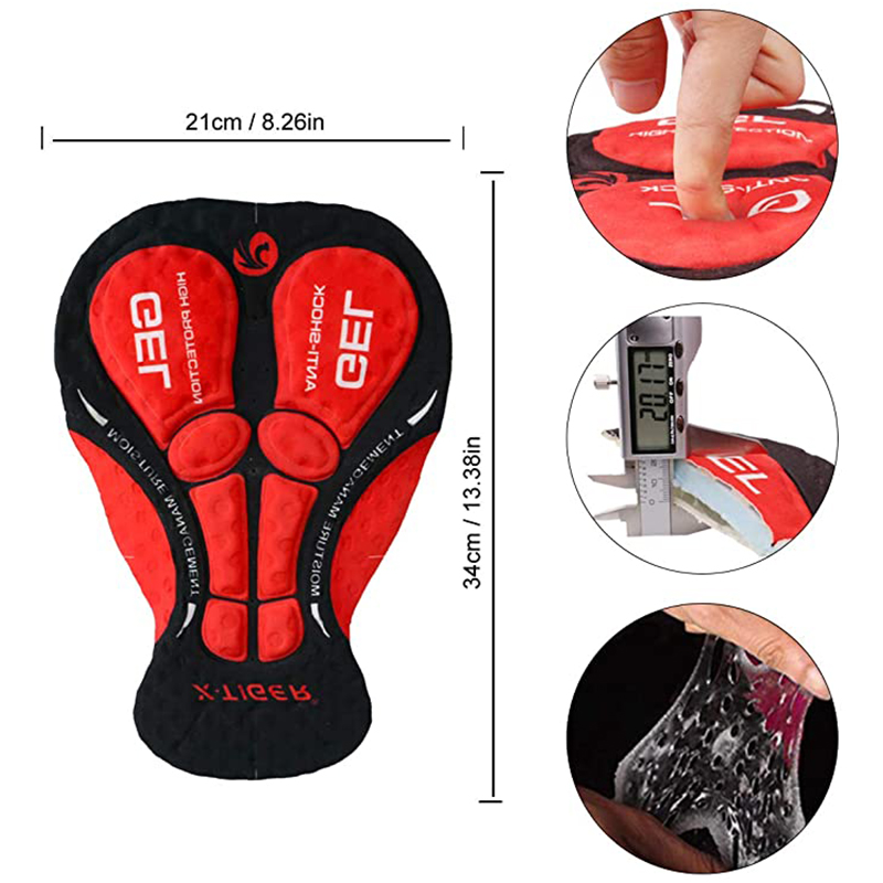 X-เสือขี่จักรยานกางเกงขาสั้นอั - Padded Cycling Shorts 5D Gel บทวิจารณ์และราคา
