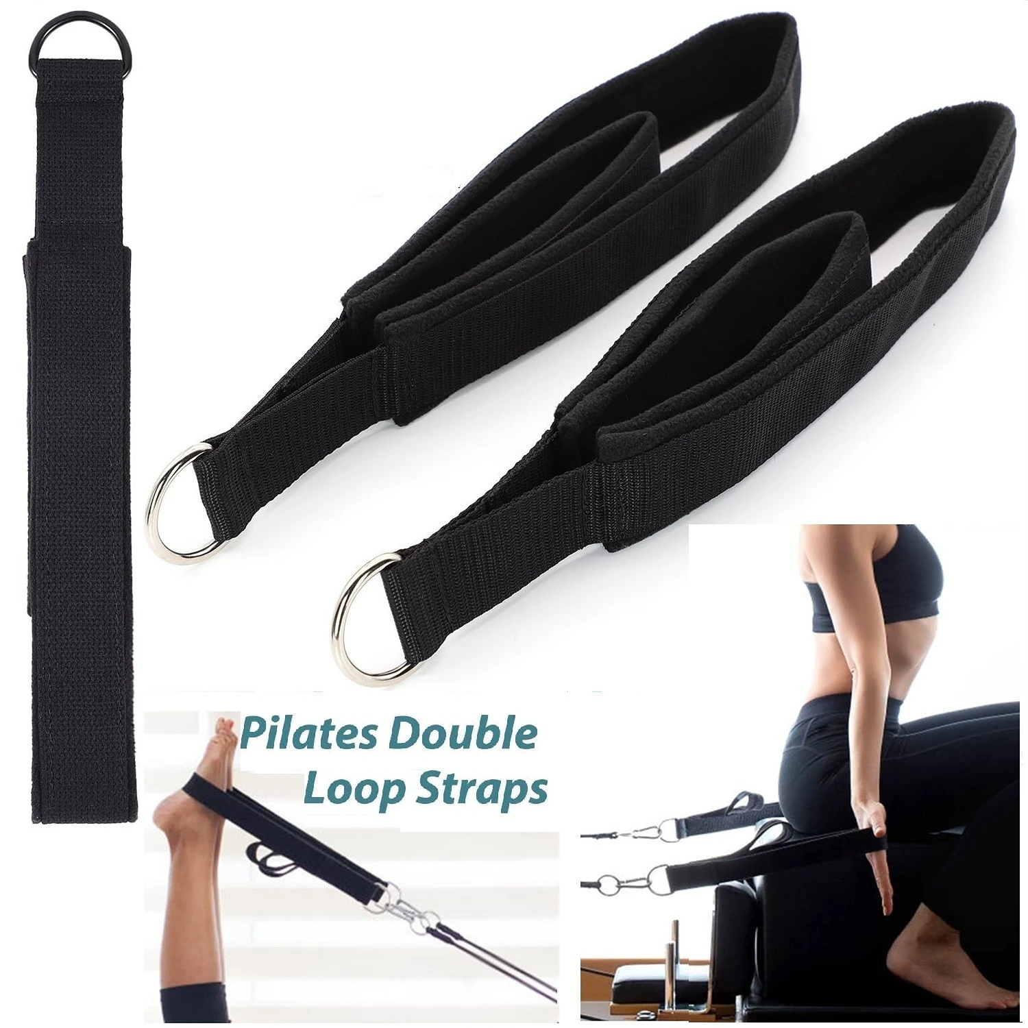 สายรัดข้อเท้าแบบวงแหวนคู่สำหรั - Pilates Bar Kit With Resistance Bands บทวิจารณ์และราคา