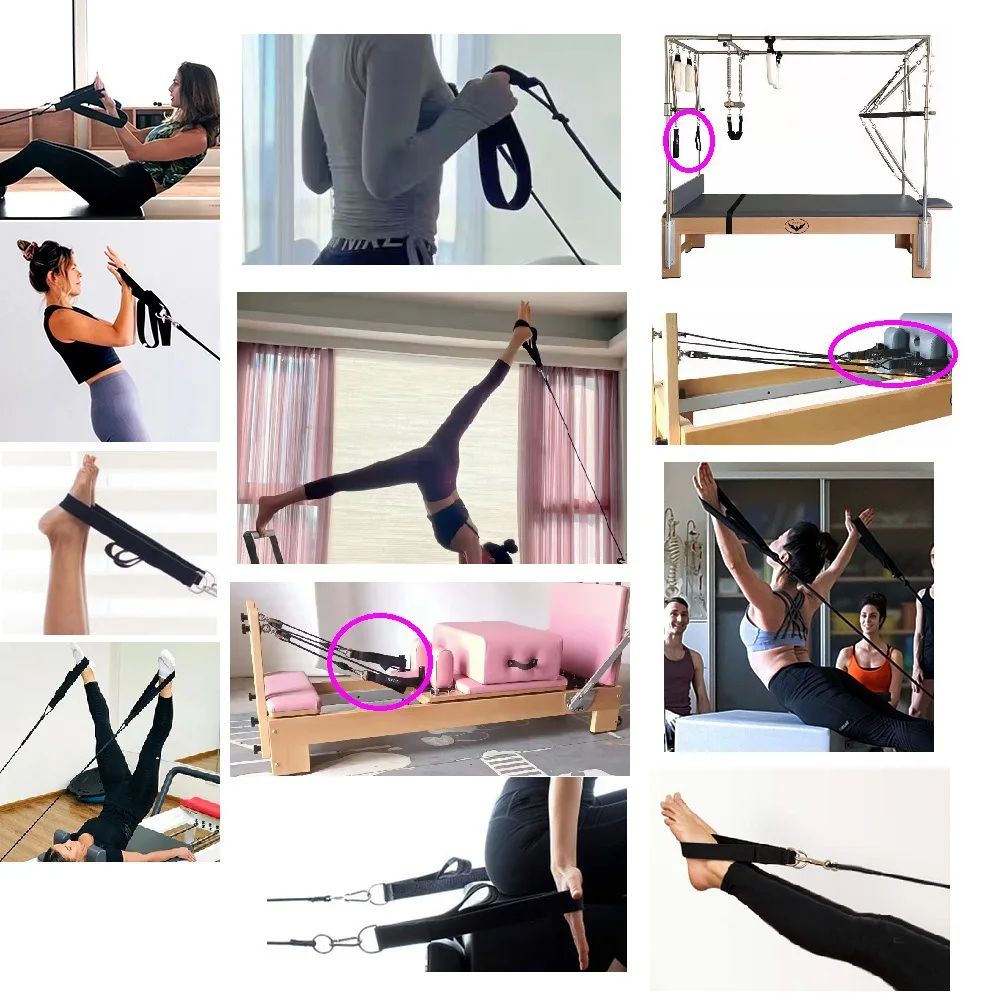 สายรัดข้อเท้าแบบวงแหวนคู่สำหรั - Pilates Bar Kit With Resistance Bands บทวิจารณ์และราคา