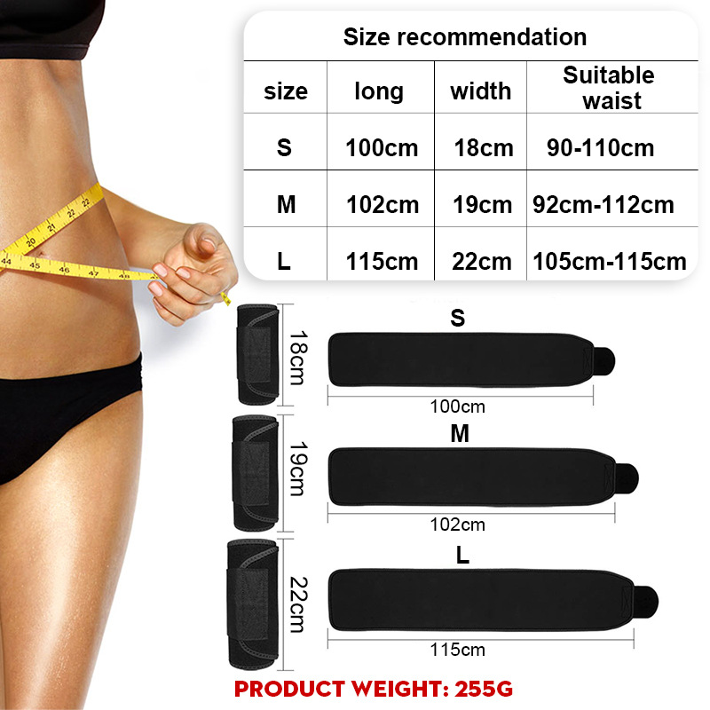 1PC เอวเข็มขัด Trimmer ลดน้ําห - Sweat Waist Trainer Belt Neoprene บทวิจารณ์และราคา