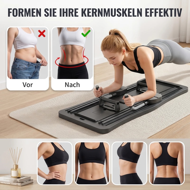 แผ่นออกกำลังกายหน้าท้องอเนกประ - Push Up Board Foldable Multi Function บทวิจารณ์และราคา