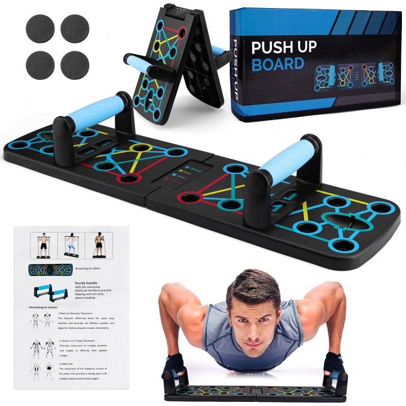อุปกรณ์ออกกำลังกายแบบพับได้อเน - Push Up Board Foldable Multi Function บทวิจารณ์และราคา