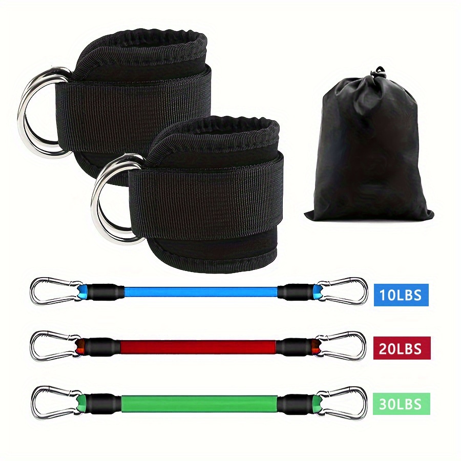 5 ชิ้นสายรัดข้อเท้า,สายรัดข้อเ - Pilates Bar Kit With Resistance Bands บทวิจารณ์และราคา