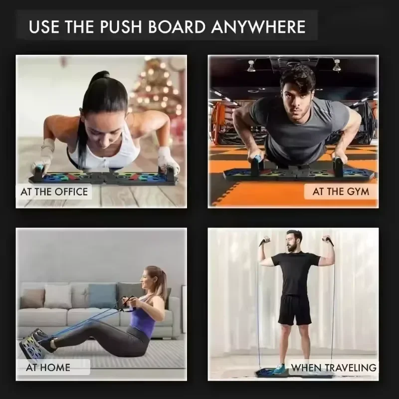 ชุดบอร์ดวิดพื้นแบบพกพา อุปกรณ์ - Push Up Board Foldable Multi Function บทวิจารณ์และราคา