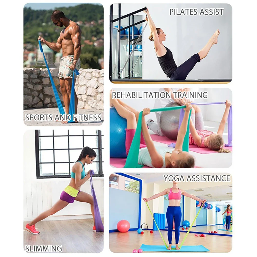 ความยาว 200 ซม. โยคะพิลาทิสยืด - Pilates Bar Kit With Resistance Bands บทวิจารณ์และราคา