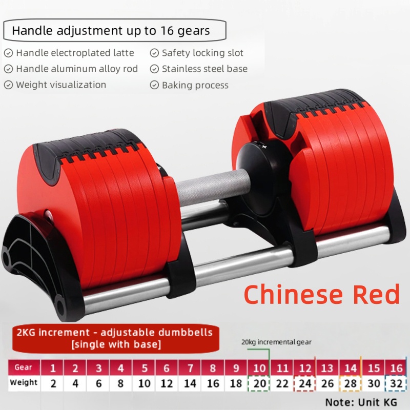 ดัมเบลแบบปรับได้บ้านดัมเบลแบบป - Adjustable Dumbbell Pair 40Kg บทวิจารณ์และราคา