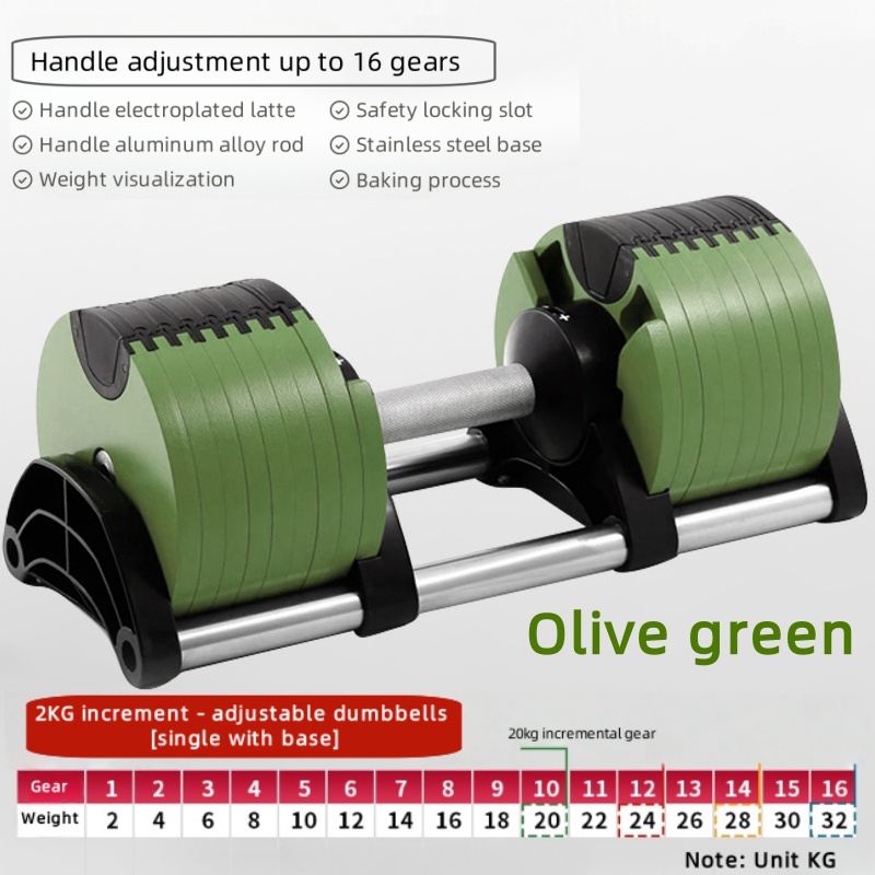 ดัมเบลแบบปรับได้บ้านดัมเบลแบบป - Adjustable Dumbbell Pair 40Kg บทวิจารณ์และราคา