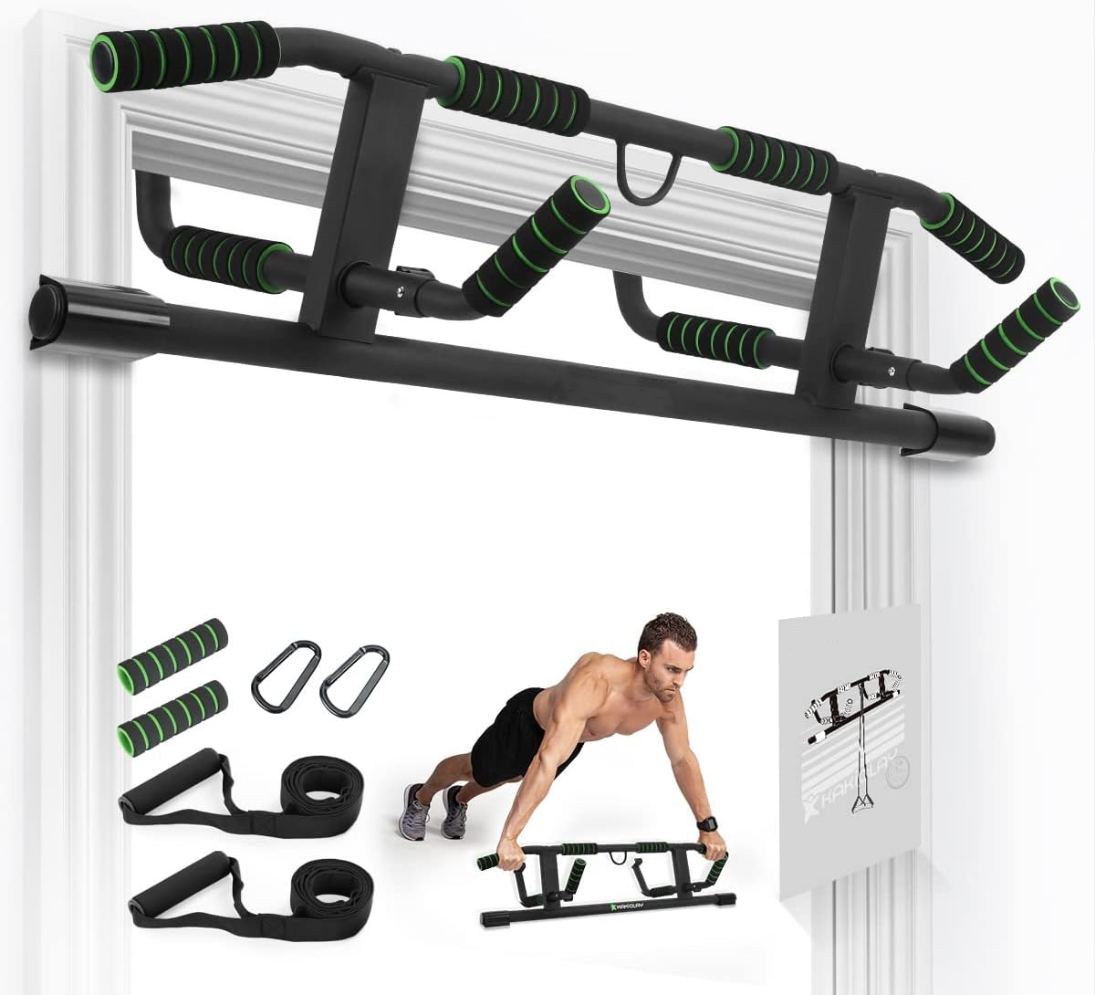 บาร์โหนติดประตูแบบไม่ต้องใช้สก - Door Pull Up Bar No Screw บทวิจารณ์และราคา