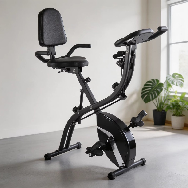 จักรยานออกกำลังกายแบบพับได้สำห - Exercise Bike Magnetic Resistance บทวิจารณ์และราคา
