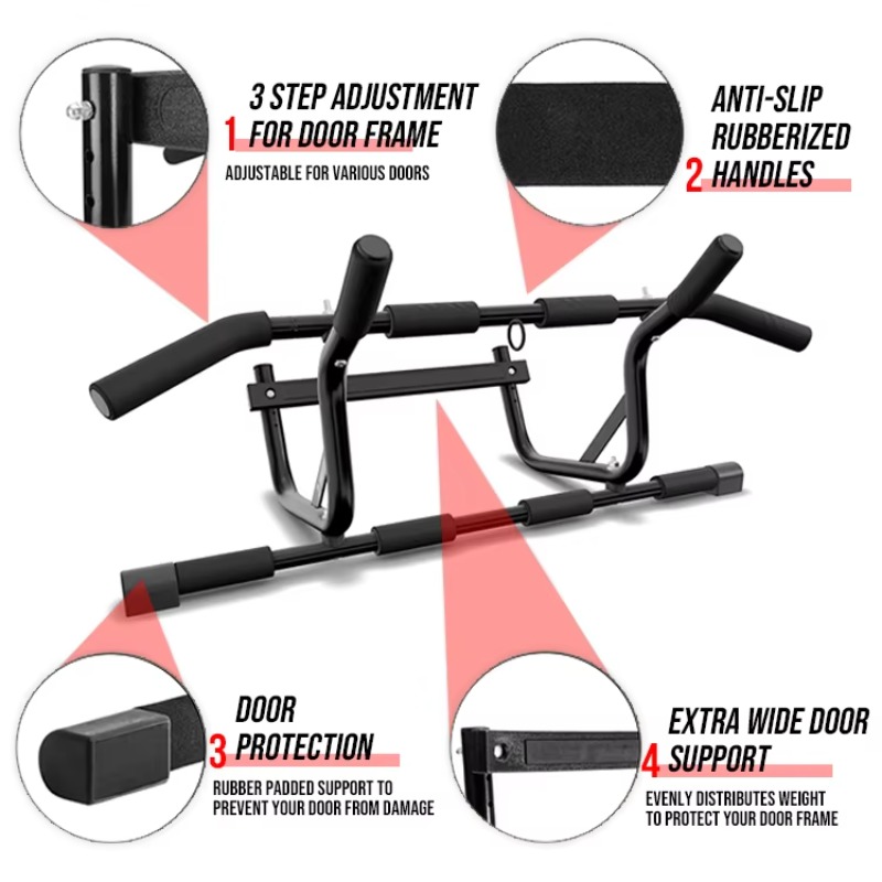 สกรูคุณภาพจากโรงงานโดยตรง และบ - Door Pull Up Bar No Screw บทวิจารณ์และราคา