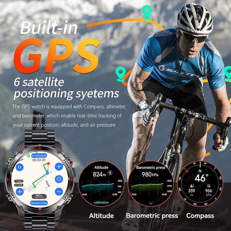 ทหาร 540mAh GPS สมาร์ทวอทช์ 3A - Resistance Bands Set With Handles บทวิจารณ์และราคา