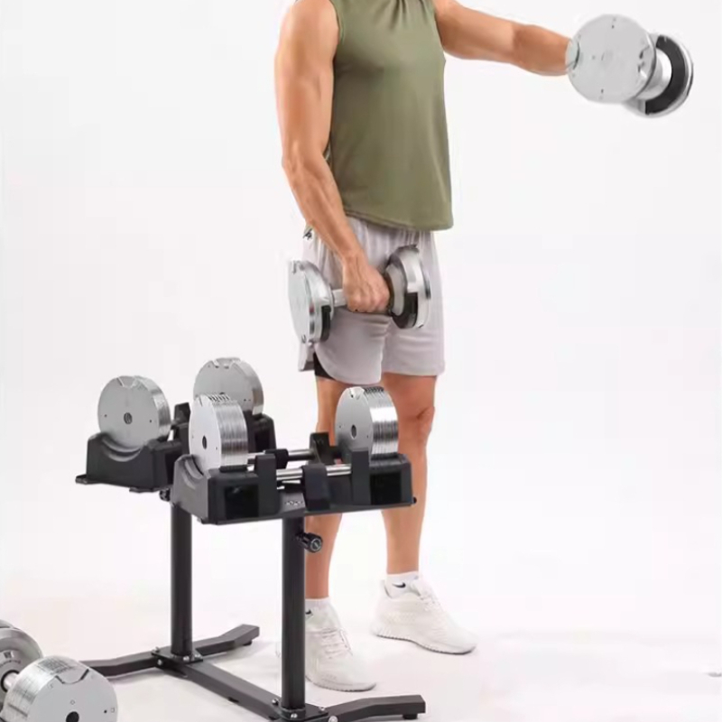 ดัมเบลปรับน้ำหนักได้เคลือบเงิน - Adjustable Dumbbell Pair 40Kg บทวิจารณ์และราคา