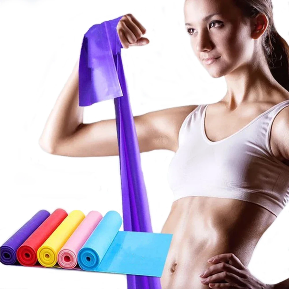 ยางยืดโยคะแบบพกพา วงกลมสะโพกพิ - Pilates Bar Kit With Resistance Bands บทวิจารณ์และราคา