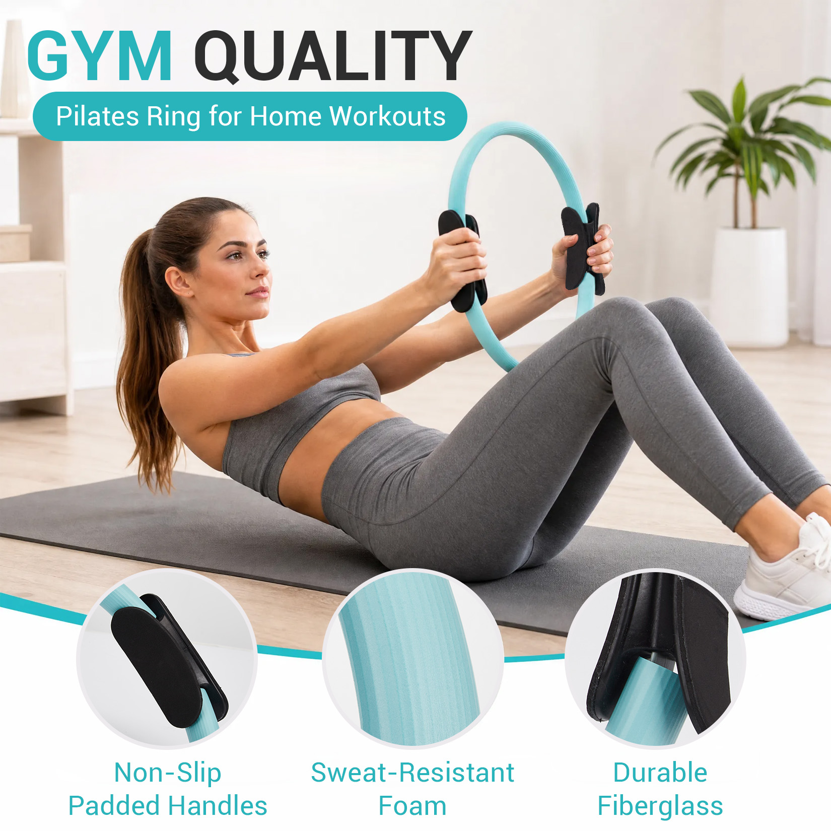 ชุดฝึกพิลาทิส, ห่วงพิลาทิส 6-i - Pilates Bar Kit With Resistance Bands บทวิจารณ์และราคา