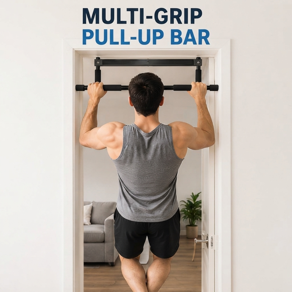 บาร์ดึงข้ออเนกประสงค์ติดประตู, - Door Pull Up Bar No Screw บทวิจารณ์และราคา