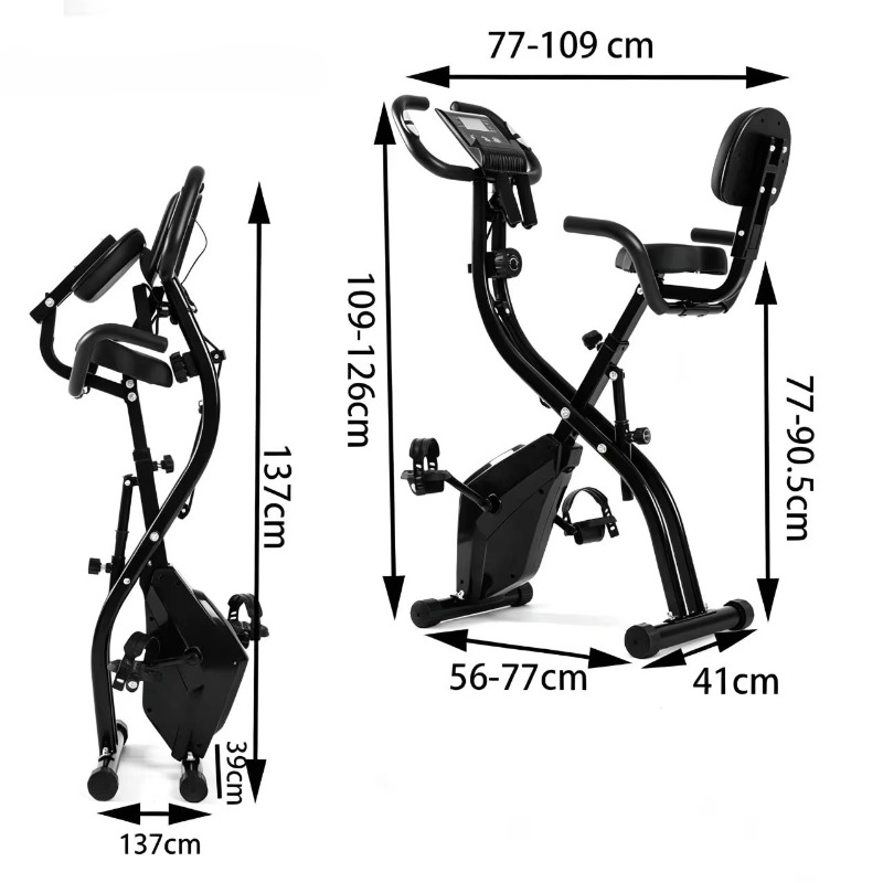 จักรยานออกกำลังกายแบบพับได้สำห - Exercise Bike Magnetic Resistance บทวิจารณ์และราคา